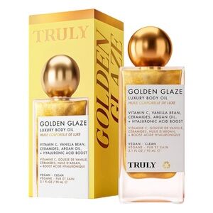 TRULY Golden Glaze Luxury Body Oil Brightening Body Shimmer Oil